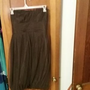 Vera Wang size 12 Bridesmaid strapless dress brown
